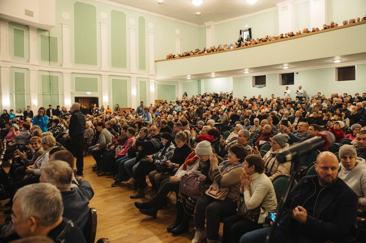 Встреча жителей приграничных районов Курской области с представителями власти, 12 ноября 2024 года. Фото: Алексей Смирнов /  Telegram