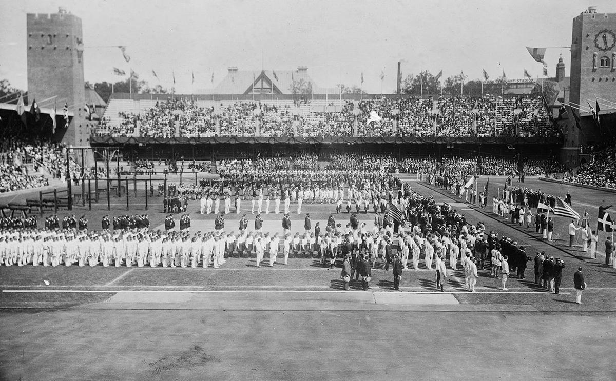 Церемония открытия V Олимпийских игр в Стокгольме, в 1912 году. Фото: HUM Images / Universal Images Group / Getty Images