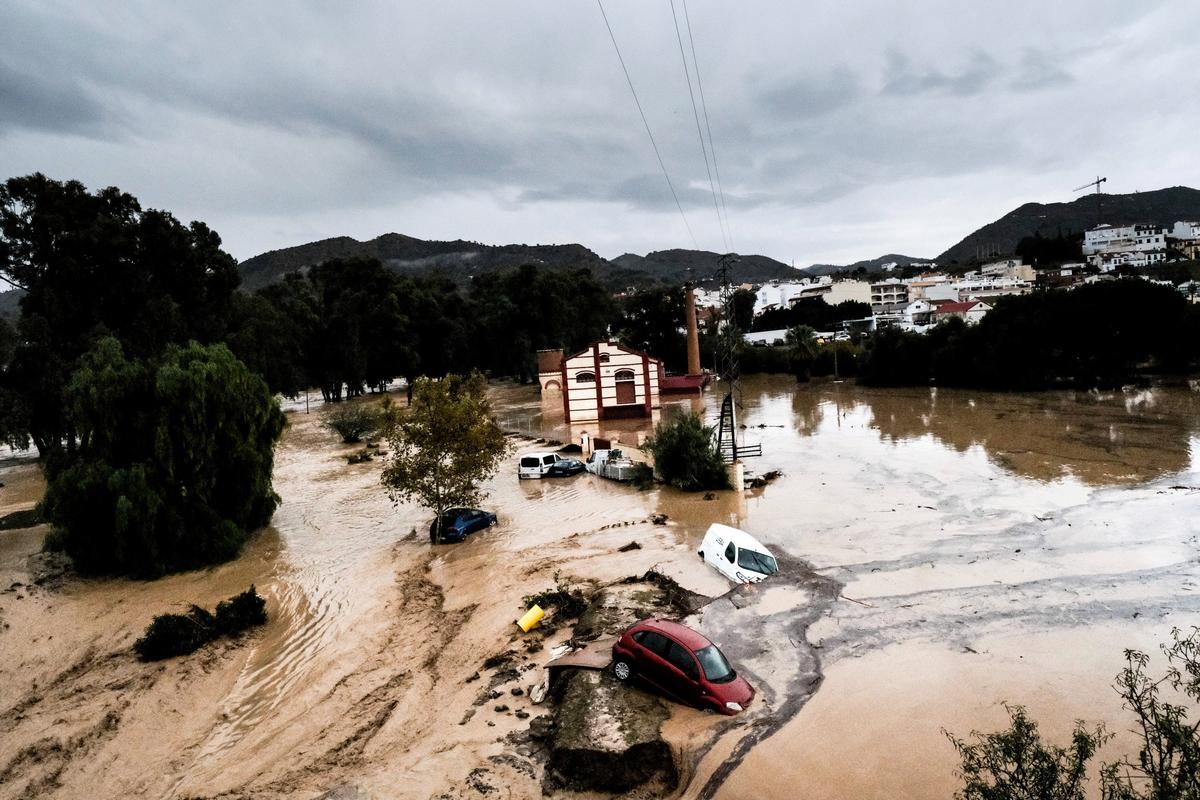 Последствия наводнения в Малаге, 29 октября 2024 года. Фото: Gregorio Marrero / AP Photo / Scanpix / LETA